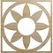 Ekena Millwork Blume Wood Fretwork Pierced Ceiling Medallion, Hickory, 36"OD x 12 1/2"ID x 1/4"T CMWP36X36X0250BLHI - alternate 1